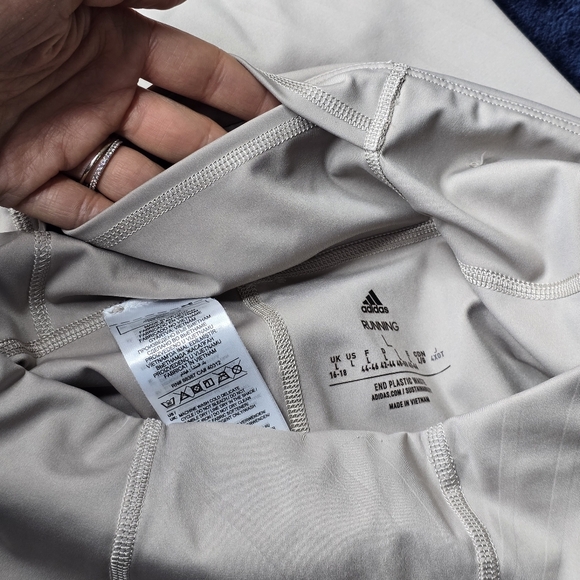 Adidas Aeroready Women's Tan High-Waisted Leggings Size L Running - Picture 12 of 15